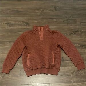 Men’s Red Head Brand Co. Light Maroon Crewneck Snap Pullover Sweater Size Medium